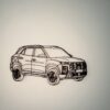 customised 3d printed car silhouette