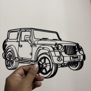 Home customised 3d printed car silhouette