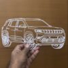customised 3d printed car silhouette